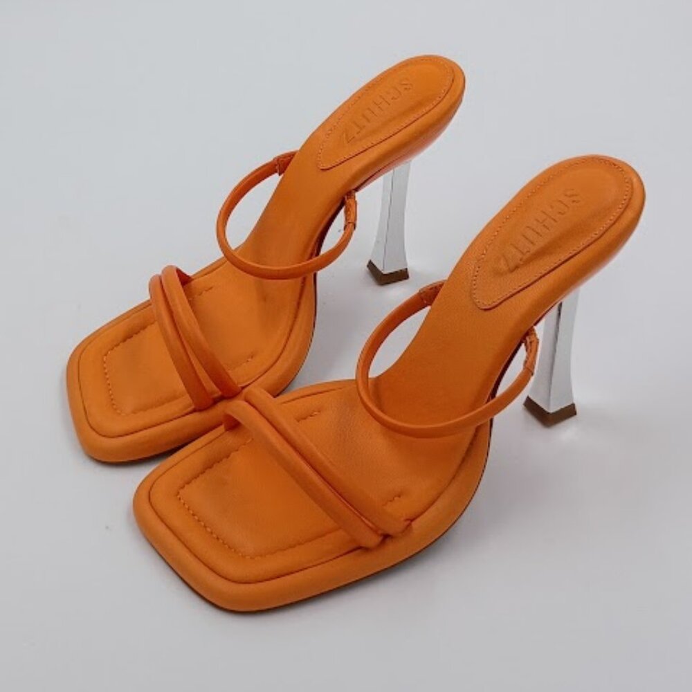 Schutz, Agatha Sandal, Orange, Women's Size 7.5